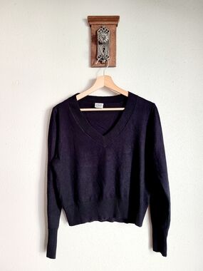 Cielo Black V-Neck Women's Sweater